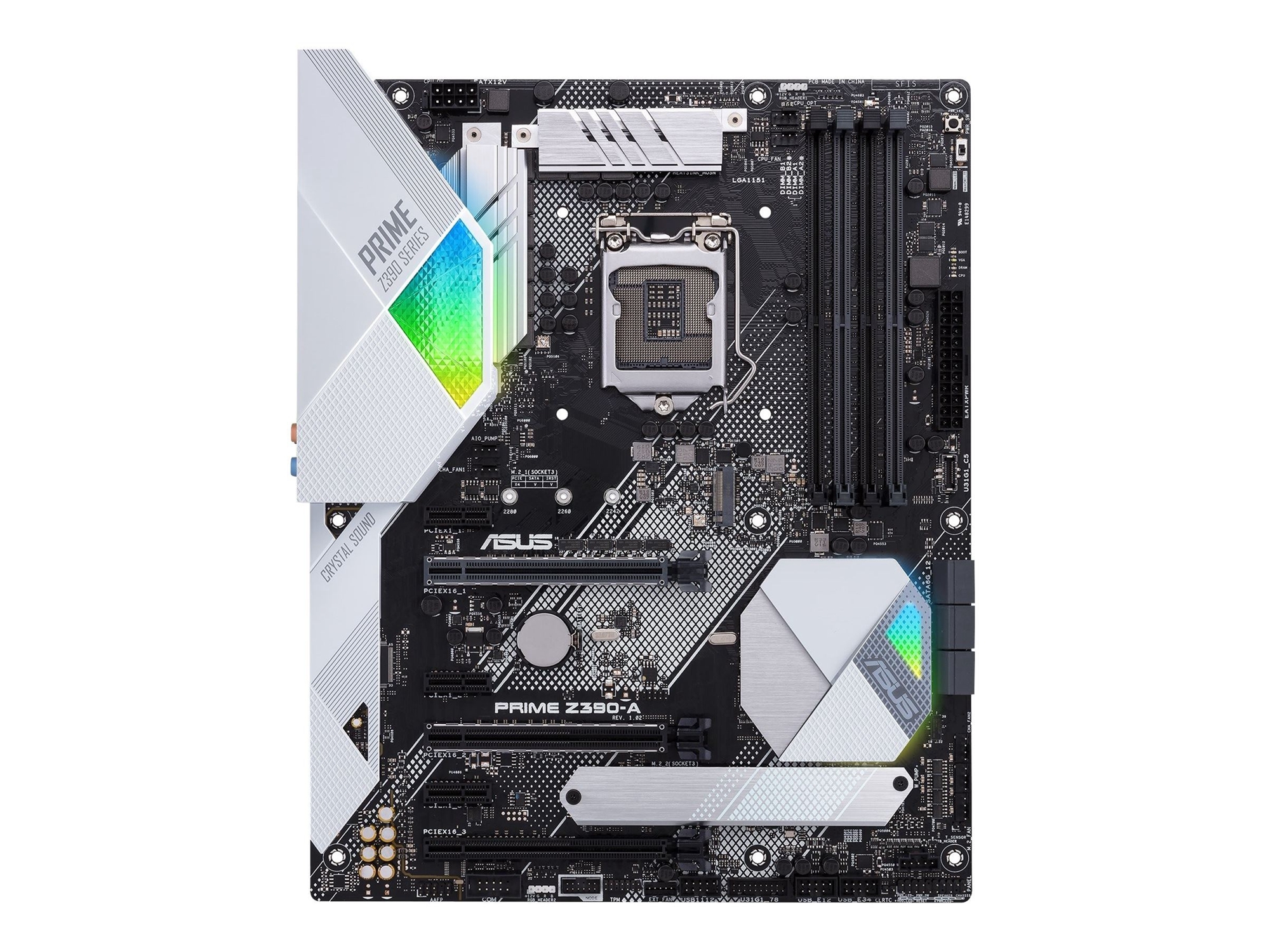 Asus Prime Z390-A Intel LGA 1151 ATX Motherboard x4 DDR4 RGB USB 3.1