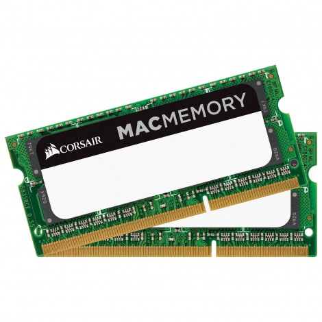 CORSAIR Mac Memory Apple Qualified 8GB (2x4GB) DDR3 DRAM SODIMM 1333MHz C9 1.5V CMSA8GX3M2A1333C9