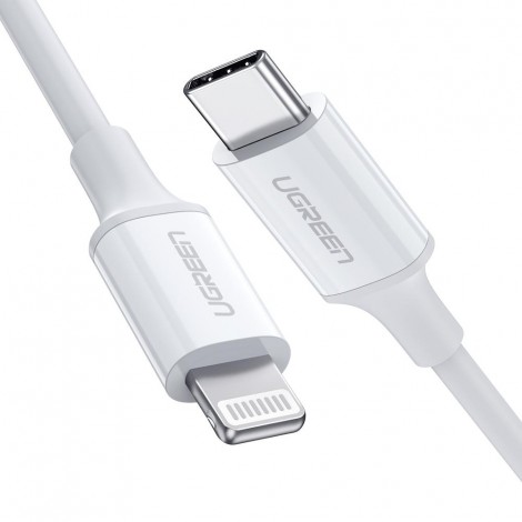 UGREEN 10493 MFI USB-C to Lightning Cable 1M White