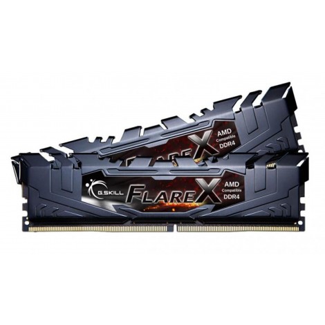 G.Skill Flare X Black 16GB (2x8GB) DDR4 3200MHz Dual Channel RAM Kit C14 AMD Ryzen Gaming Desktop Memory PC4-25600 1.35V F4-3200C14D-16GFX