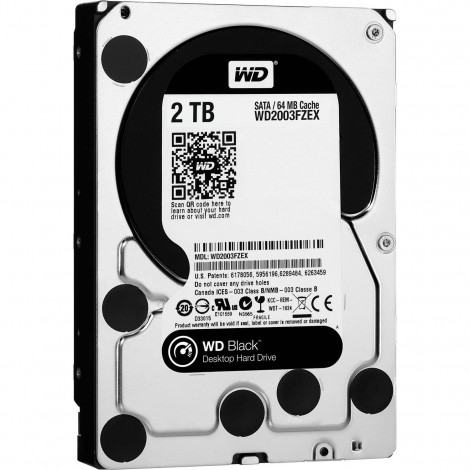 Western Digital WD Black 2TB 3.5" SATA Internal Desktop Hard Drive HDD 7200RPM WD2003FZEX