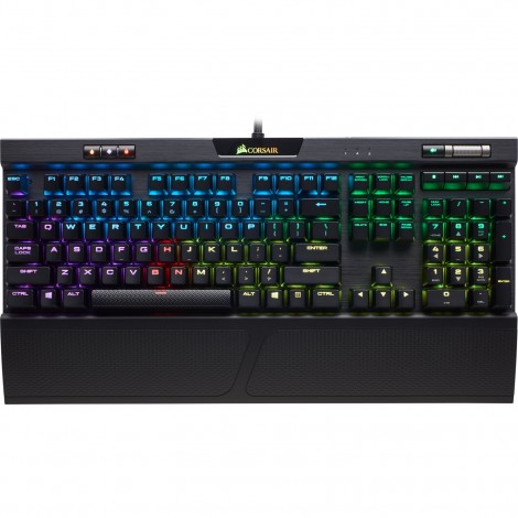 Corsair K70 RGB MK.2 LED Backlit Gaming Mechanical Keyboard Cherry MX Blue CH-9109011-NA