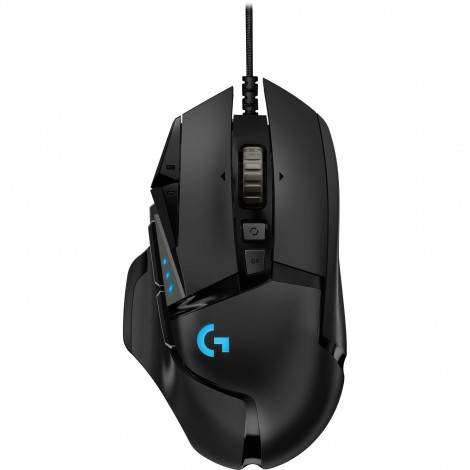 Logitech 910-005472 G502 Hero High Performance Gaming Mouse11 Programmable Buttons 16,000 DPI Tunable weight RGB 1ms 121g 2.1m