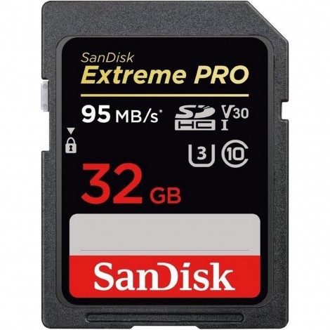 SanDisk 32GB Extreme Pro SDHC Card UHS-I 95MB/s Video Camera DSLR Memory Card SDSDXXG-032G