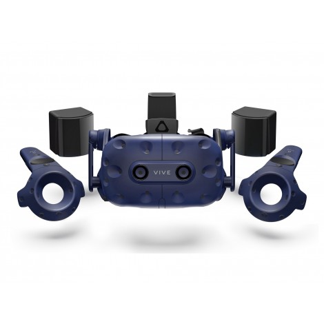 HTC Vive PRO Edition Virtual Reality Kit 2x Controller and Base Station 99HANW007-00