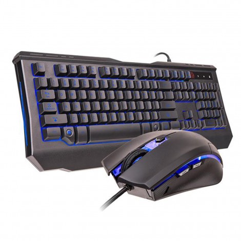Thermaltake Tt eSports Knucker Elite Multicolor Gaming Keyboard & Mouse Combo KB-KMC-PLBLUS-01