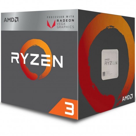 AMD Ryzen 3 2200G Processor 4MB 3.5 GHz AM4 4 Core 4 Thread CPU Vega 8 Graphics YD2200C5FBBOX