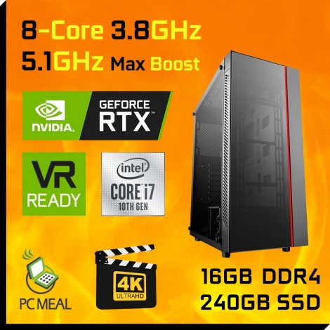 Intel i7 10700KF RTX3060 Ti 16GB 240GB SSD Gaming Computer Desktop PC