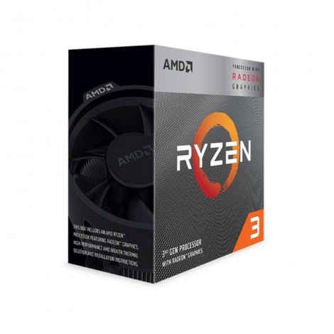 AMD Ryzen 3 3200G 4 Core Socket AM4 3.6GHz CPU Processor with Wraith Stealth Cooler