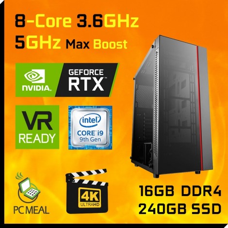 Intel i9 9900KF RTX3070 16GB 240GB SSD Gaming Computer Desktop PC