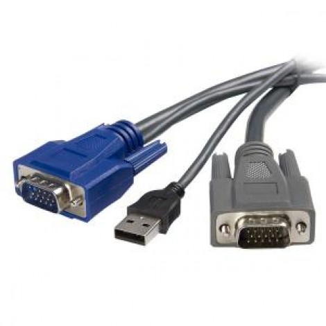 StarTech 1.5m Ultra-Thin USB VGA 2-in-1 KVM Cable