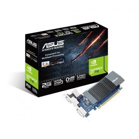 Asus GeForce GT 710 2GB GDDR5 HDMI VGA DVI Graphic Card GT710-SL-2GD5-BRK