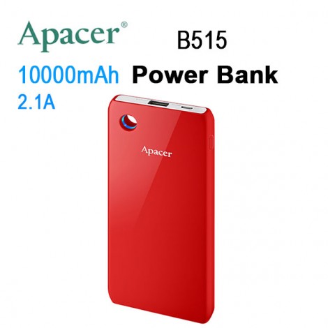APACER Mobile Power Bank B515 10000mAh Red RP