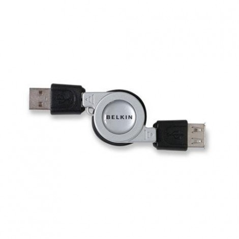 Belkin Retractable USB Extension Cable A-M/F, 0.8m (F3U134-2.6-RTC)