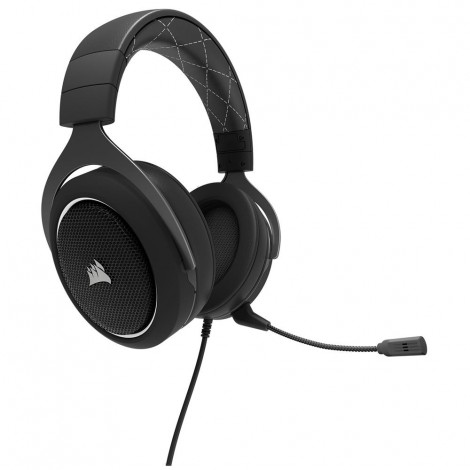 Corsair HS60 Gaming Headset Headphones with Mic PC Mac PS4 Xbox One Black/White CA-9011174-AP