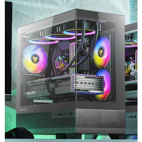 ANTEC CX500MARGB CX500M ARGB Seamless mATX, ITX, USB-C, Up to 6 Fans. 3 x ARGB included (2x Front Right, 1 x Rear). Gaming Case