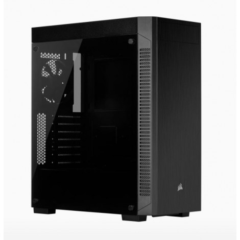 Corsair 110R Tempered Glass ATX, USB 3.1 Type-A, 5x 120mm or 3x 140mm Cooling, 5.25' x 1, 2.5' x 2. Combo 3.5'/2.5' Tray.Mid Tower  Gaming Case