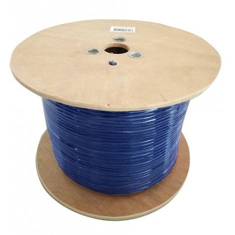 8Ware 350m Cat6 Cable Roll Blue Bare Copper Twisted Core PVC Jacket