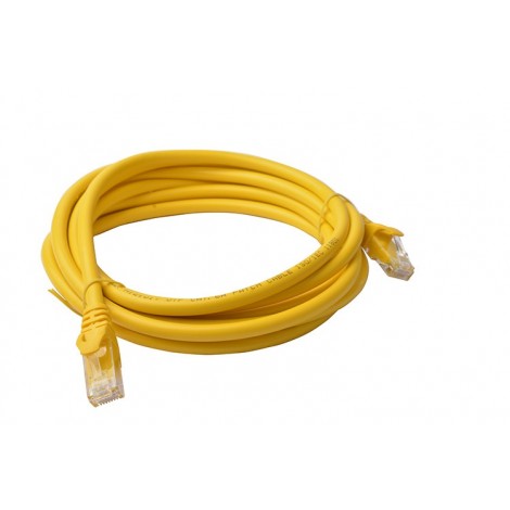 8Ware Cat6a UTP Ethernet Cable 3m Snagless Yellow