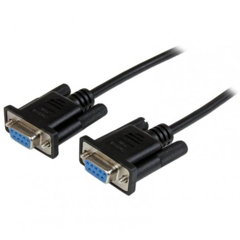 Astrotek 3m Serial RS232 Null Modem Cable - DB9 Female to Female 7C 30AWG-Cu Molded Type Wired crossover for data transfer between 2 DTE devices LS