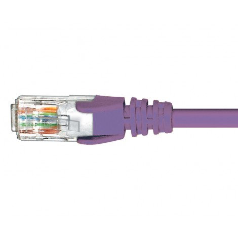 Cabac 1m CAT6 RJ45 LAN Ethenet Network Purple Patch Lead LS