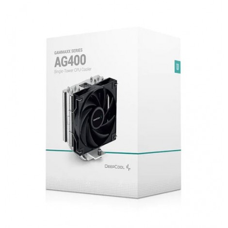 DEEPCOOL R-AG400-BKNNMN-G-1 AG400 CPU Cooler 4 Heat Pipes, 120mm PWM Fan, Intel LGA1851/1700/1200/115X AMD AM5/AM4