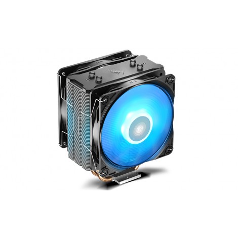 Deepcool GAMMAXX 400 PRO CPU Cooler 4 Heatpipes, 120mm PWM LED Fan, 2 Fans Intel LGA1200/1151/1150/1155/1366 AMD AM4 AM3+ AM3 AM2+ AM2 FM2+ FM2 FM1