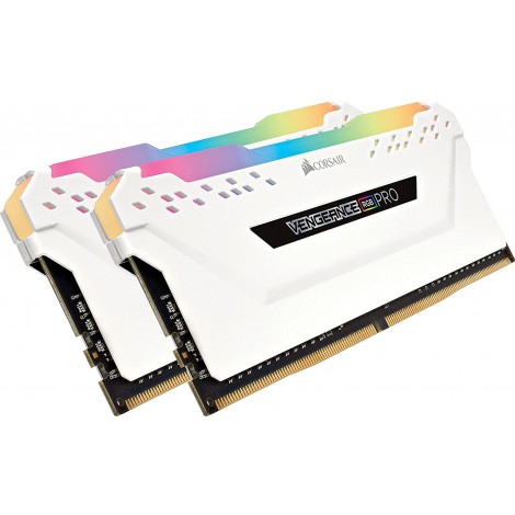 Corsair Vengeance RGB PRO 16GB (2x8GB) DDR4 3600MHz C18 Desktop Gaming Memory White