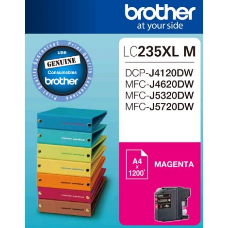 Brother LC235XL MS Magenta Ink Cartridge - DCP-J4120DW/MFC-J4620DW/J5320DW/J5720DW - up to1200 pages