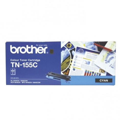 Brother TN-155C Colour Laser Toner - High Yield Cyan- HL-4040CN/4050CDN, DCP-9040CN/9042CDN, MFC-9440CN/9450CDN/9840CDW - up to