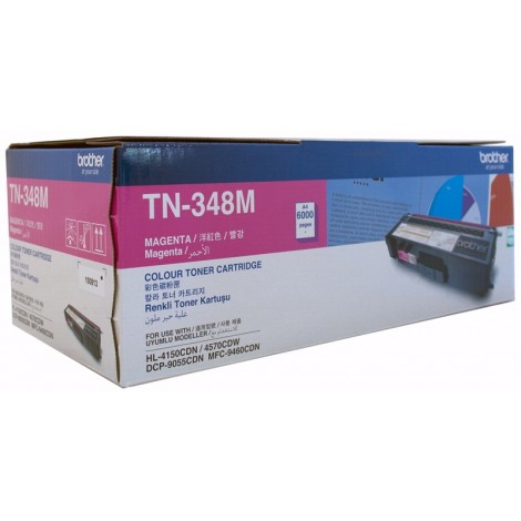 Brother TN-348M Colour Laser Toner - Super High Yield Megenta - HL-4150CDN/4570CDW, DCP-9055CDN, MFC-9460CDN/9970CDW - 6000 pages