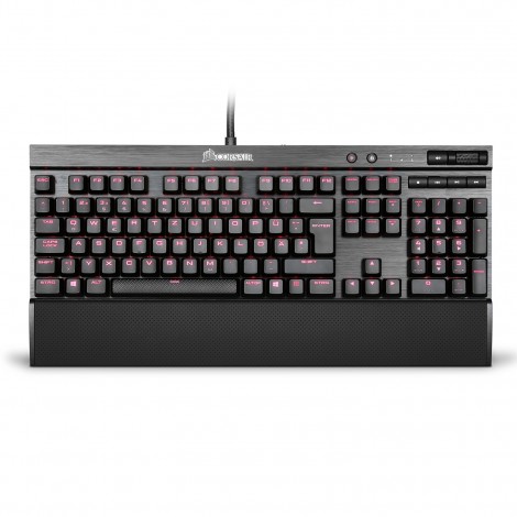 Corsair K70 LUX Cherry MX Red Red LED Backlit Gaming Mechanical Keyboard Switch CH-9101020-NA