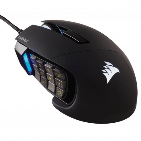 Corsair SCIMITAR Pro RGB MOBA/MMO Gaming Mouse CH-9304111-AP Black/Silver