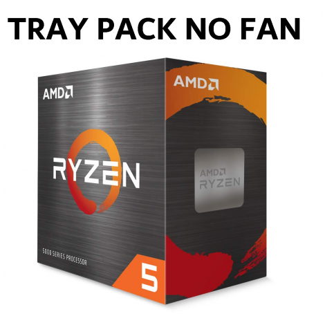 (Clamshell Or Installed On MBs) AMD Ryzen 5 3600 'TRAY', 6 Core AM4 CPU, 3.6GHz 4MB 65W No Fan Clamshell or Ship Install On MB 1YW (AMDCPU) (TRAY-P)