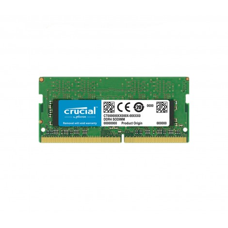 Crucial 8GB (1x8GB) DDR4 2400MHz SODIMM CL17 Single Ranked CT8G4SFS824A 