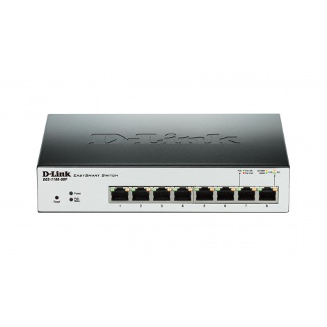 D-Link DGS-1100-08P 8-Port Gigabit EasySmart PoE Switch