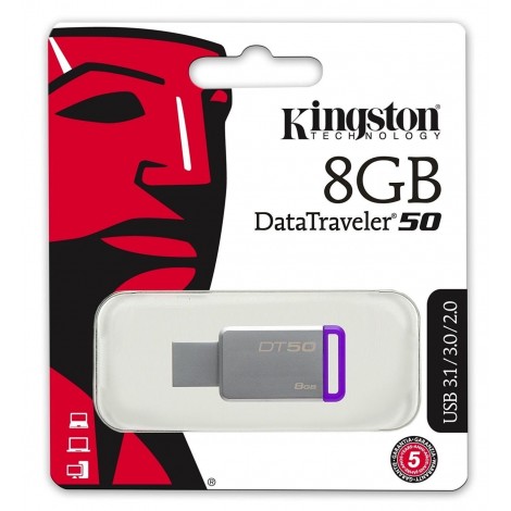 Kingston 8GB Data Traveler 50 USB 3.1 Flash Drive DT50/8GB 