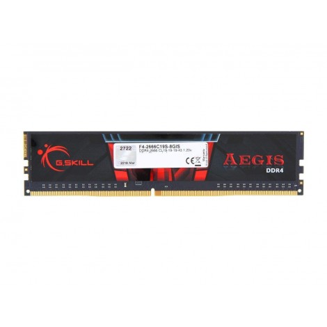 G.Skill Aegis 8GB 288-Pin DDR4 SDRAM DDR4 2666 (PC4 21300) Desktop Memory Model F4-2666C19S-8GIS