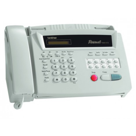 Brother FAX-515Thermal Fax Fax, Phone, Copier, Anti Curl (LS)