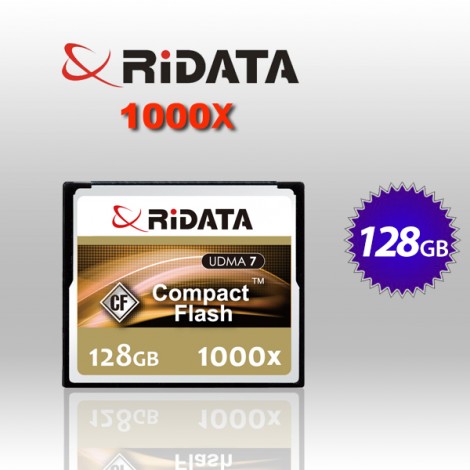 RiDATA 128GB 1000X Lightning Series UDMA CF CompactFlash Card (RDCF128G-1000X-LIG) 