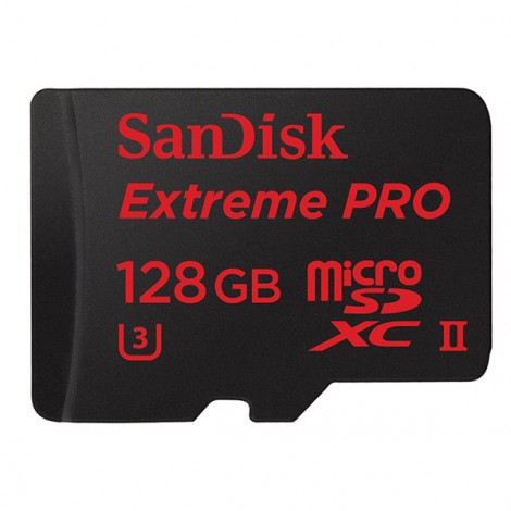 Sandisk Extreme Pro micro SDXC UHS-II 128GB Class 10 up to 275mb/s,with microSD to USB 3.0 adaptor SDSQXPJ-128G