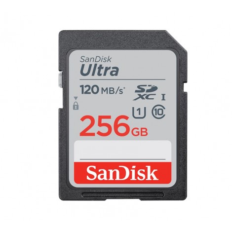 SanDisk 256GB Ultra SDHC SDXC UHS-I Memory Card 120MB/s Full HD Class 10 Speed Shock Proof Temperature Proof Water Proof X-ray Proof Digital Camera