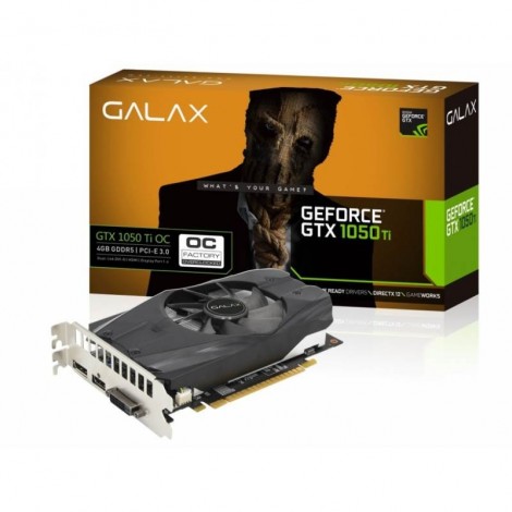 Galax nVidia GeForce GTX 1050 Ti OC 4GB GDDR5 Gaming Graphics Video Card HDMI DP