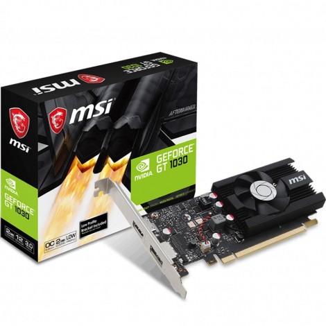 MSI nVidia GeForce GT 1030 2G LP OC Low Profile 2GB Gaming Graphics Video Card