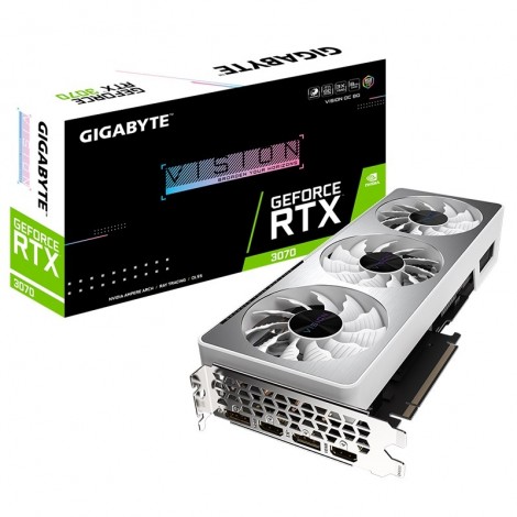 Gigabyte GeForce RTX 3070 VISION OC 8GB DP HDMI GDDR6 Video Card