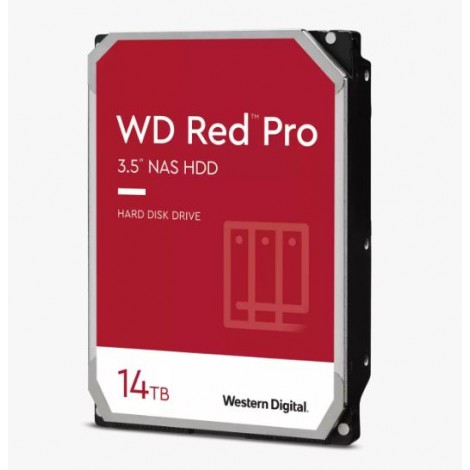 Western Digital WD142KFGX WD Red Pro 14TB 3.5" NAS HDD SATA3 7200RPM 512MB Cache 24x7 180TBW ~8-bays NASware 3.0 CMR Tech 5yrs wty ~