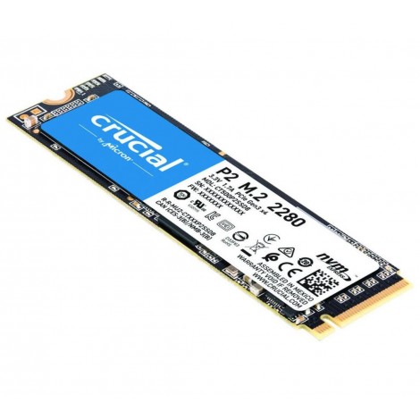 Crucial P2 1TB PCIe NVMe SSD 2400/1800 MB/s R/W 300TBW 1.5mil hrs MTTF Acronis True Image Cloning Software 5yrs wty