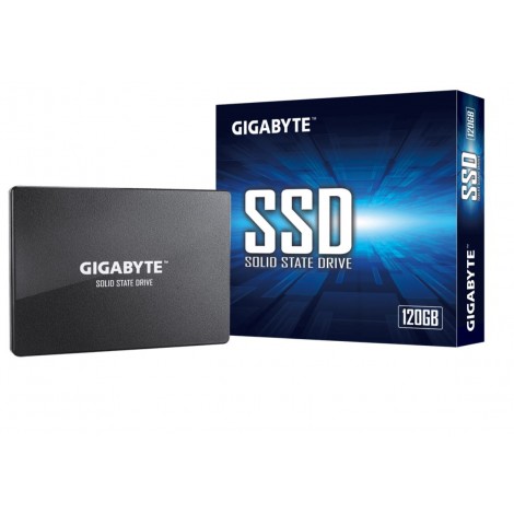 Gigabyte SSD 120GB 2.5' SATA3 500/380 MB/s 50K/60K 2240 100mm 2M hrs MTBF HMB TRIM & SMART Solid State Drive 3yrs Wty