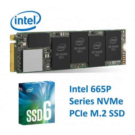 Intel 665P NVMe PCIe M.2 SSD 1TB 3D2 QLC 2000/1925MB/s R/W 160K/250K IOPS 1.6 Million Hours MTBF 5yrs Wty ~HBI-660P-1TB SSDPEKNW010T8X1