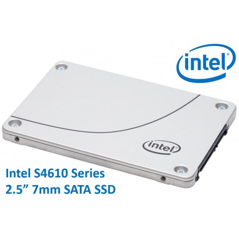 Intel DC S4610 2.5' 7.68TB SSD SATA3 6Gbps 3D2 TCL 7mm 550R/510W MB/s 90K/35K IOPS 3xDWPD 2 Mil Hrs MTBF Data Center Server 5yrs Wty